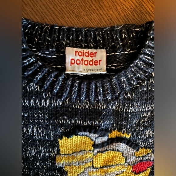 RAIDER POTADER 100% cotton roll neck snowboard ski boot 90s sweater. EUC. 5/6 - Picture 5 of 10